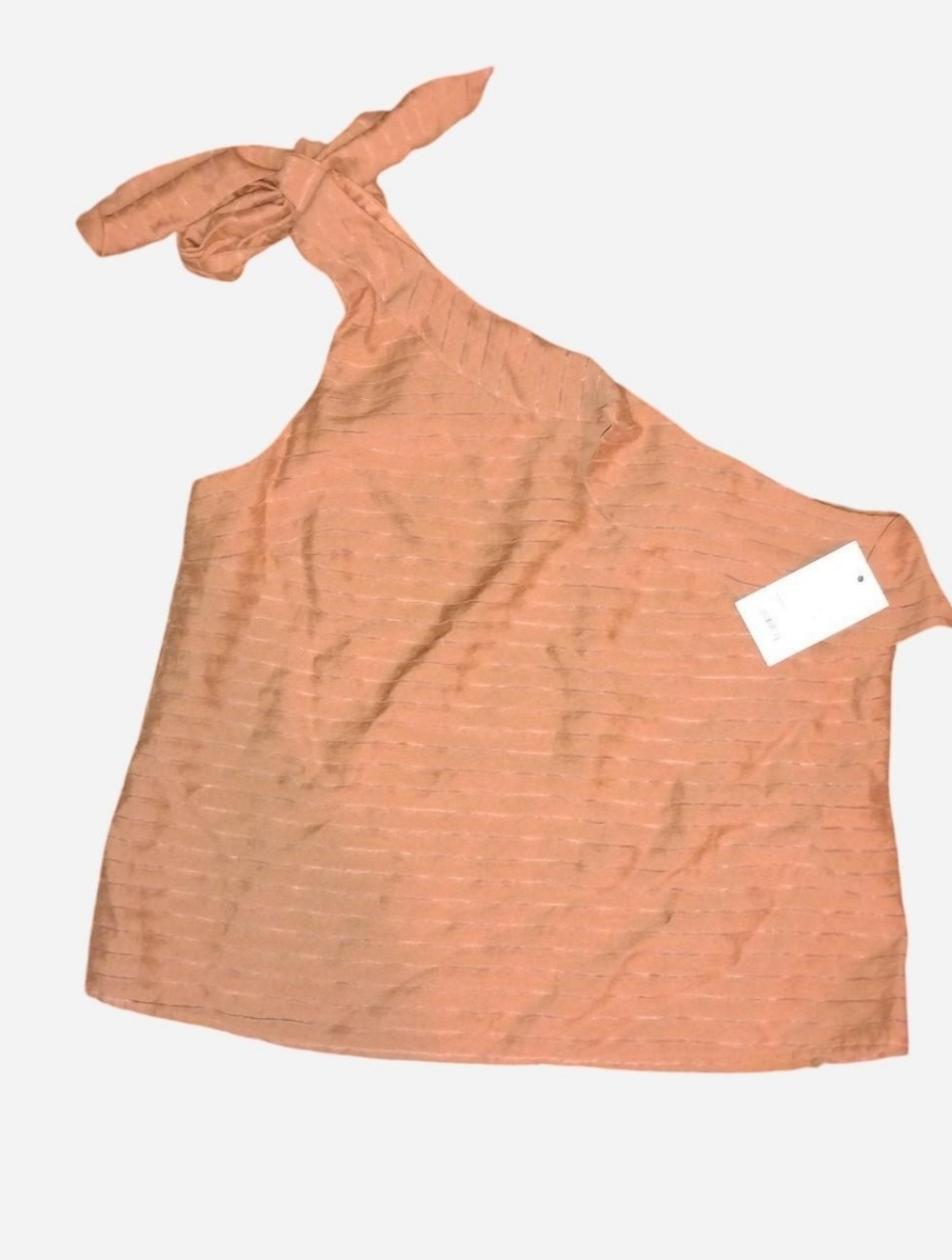 Nine West One-Shoulder Moca Striped Tank Top - Size Small - NWT